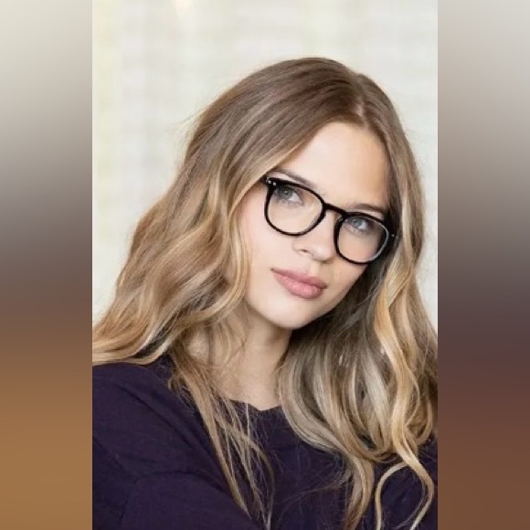 RZ By Rachel Zoe Leah Reading Glasses +2.0 NIB Tortoise Shell & Black with Case - Picture 3 of 5